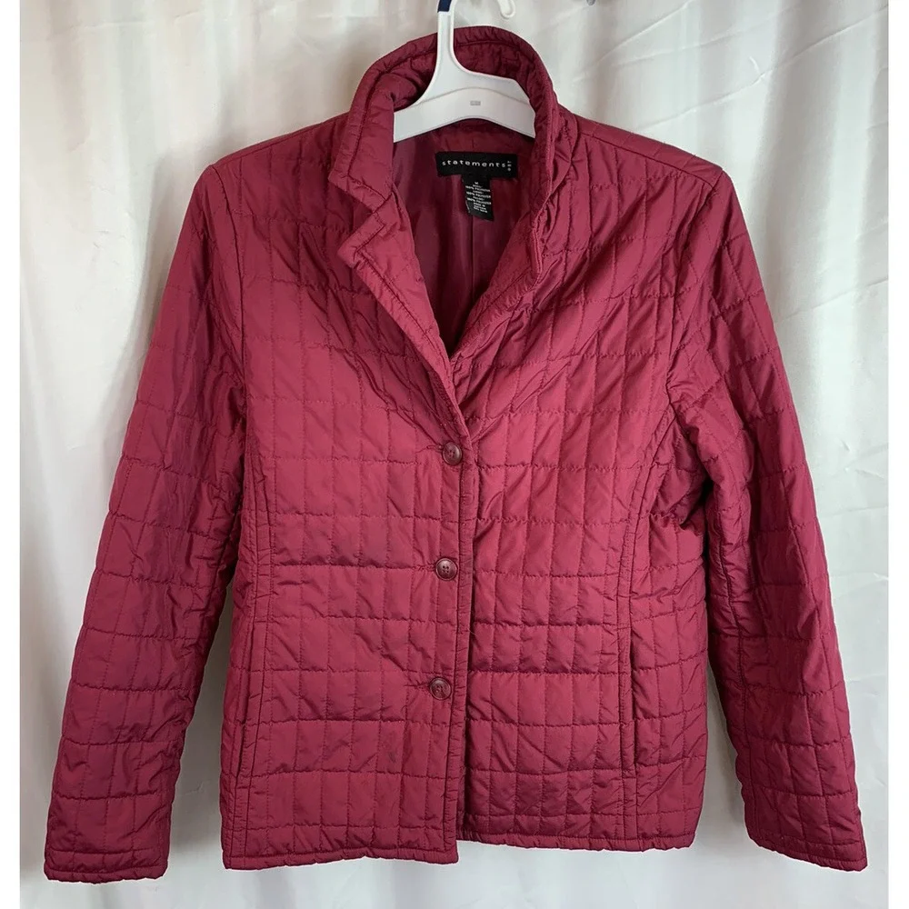 Statements‎ Women's Quilted Style Light Weight jacket coat Size M Medium